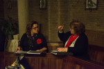overleg Tineke en Conny